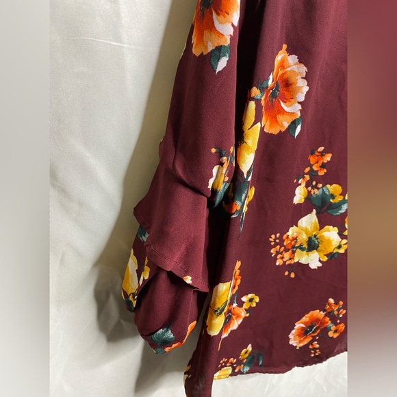 Monteau Anthropologie Floral Blouse - Picture 3 of 4